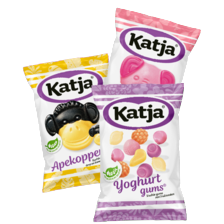 Katja apekoppen, biggetjes of yoghurtgums